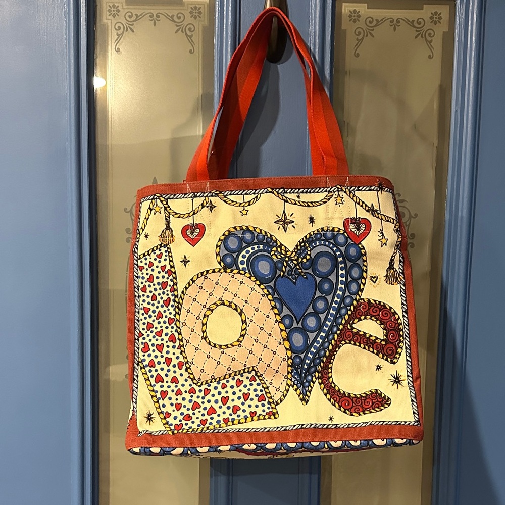 Colorful Heart Tote Bag Brighton NWT - Picture 3 of 7